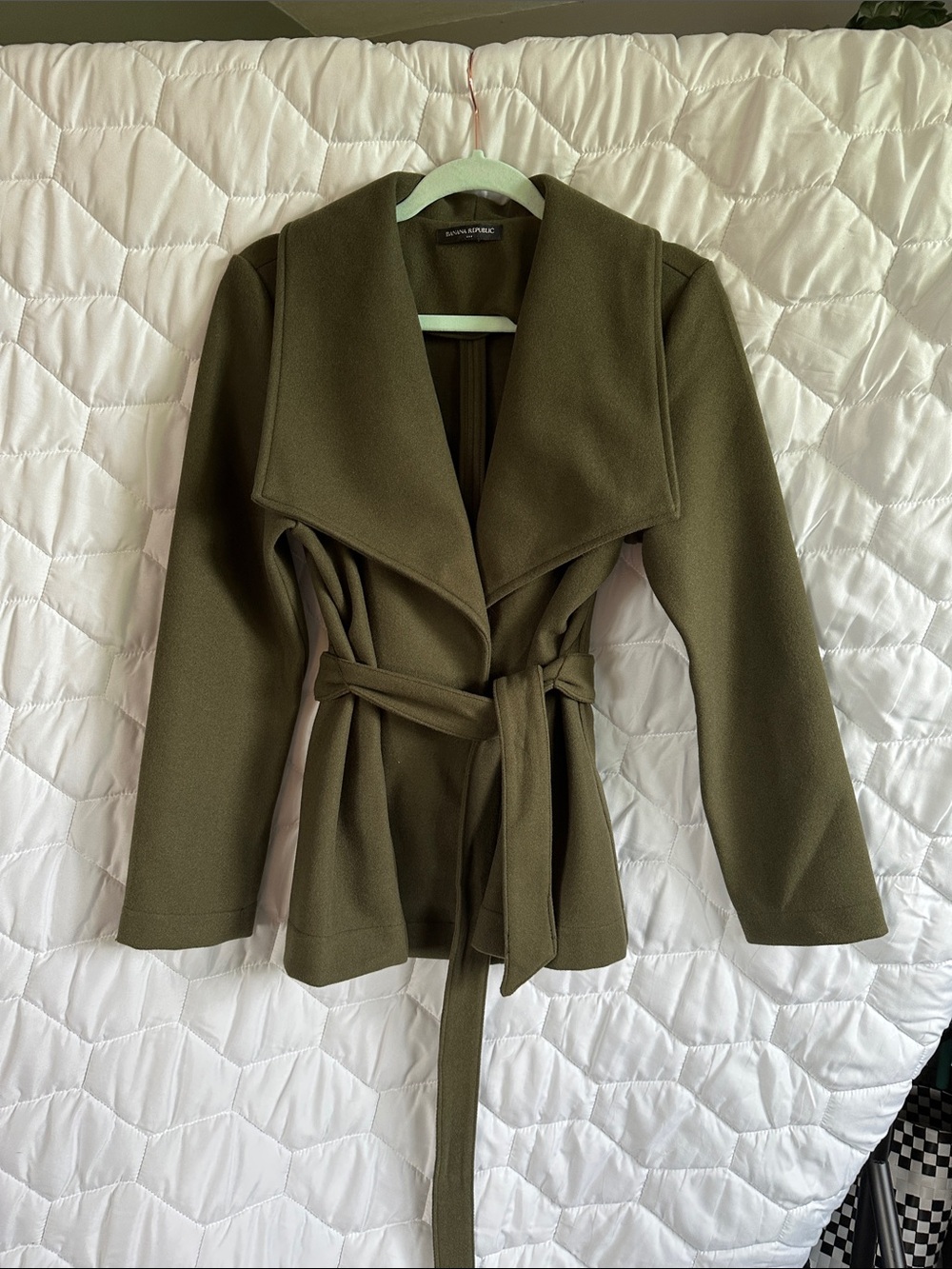 Banana Republic Olive Green Belted Jacket